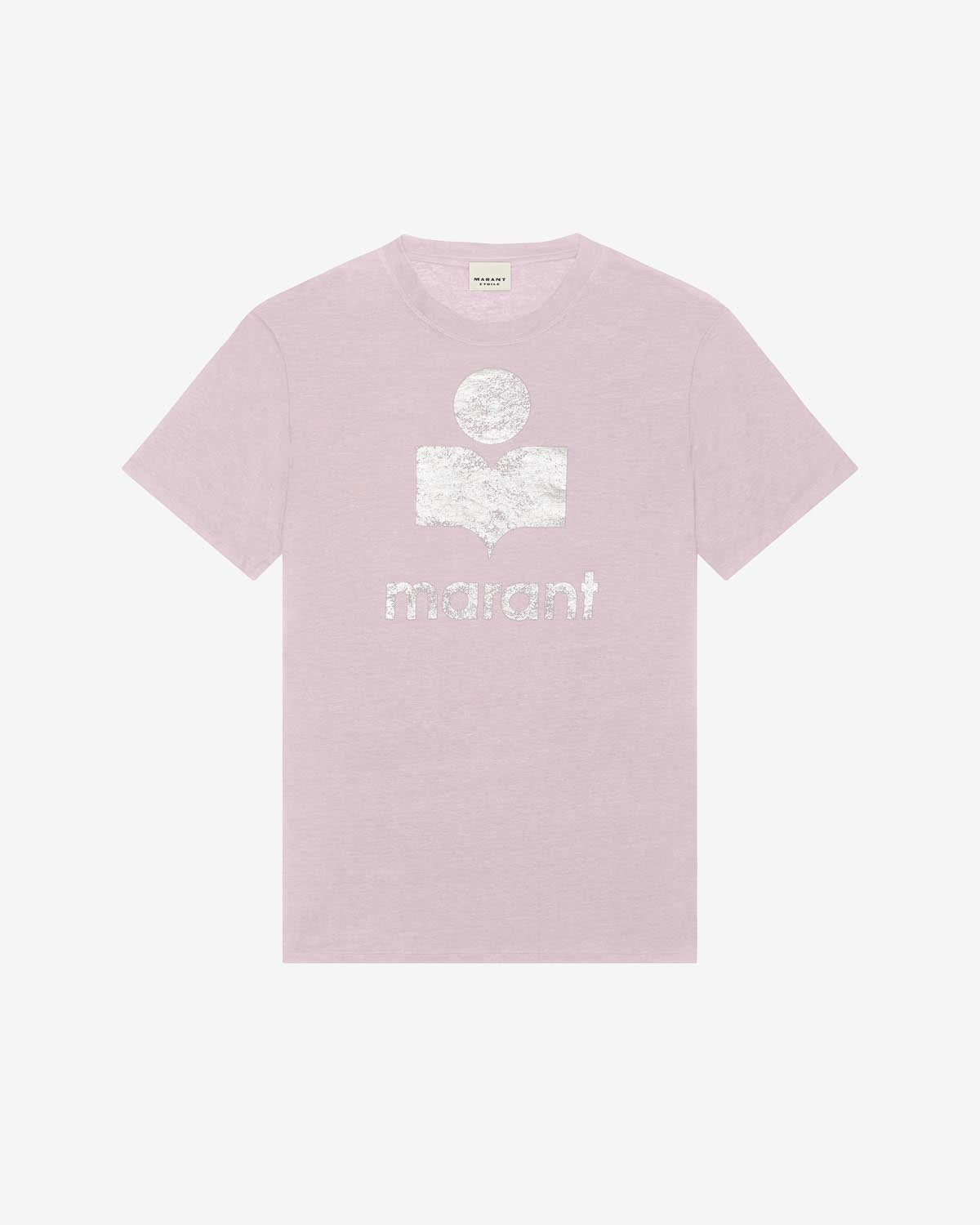 Zewel ロゴ tシャツ Woman Pearl rose-silver 1