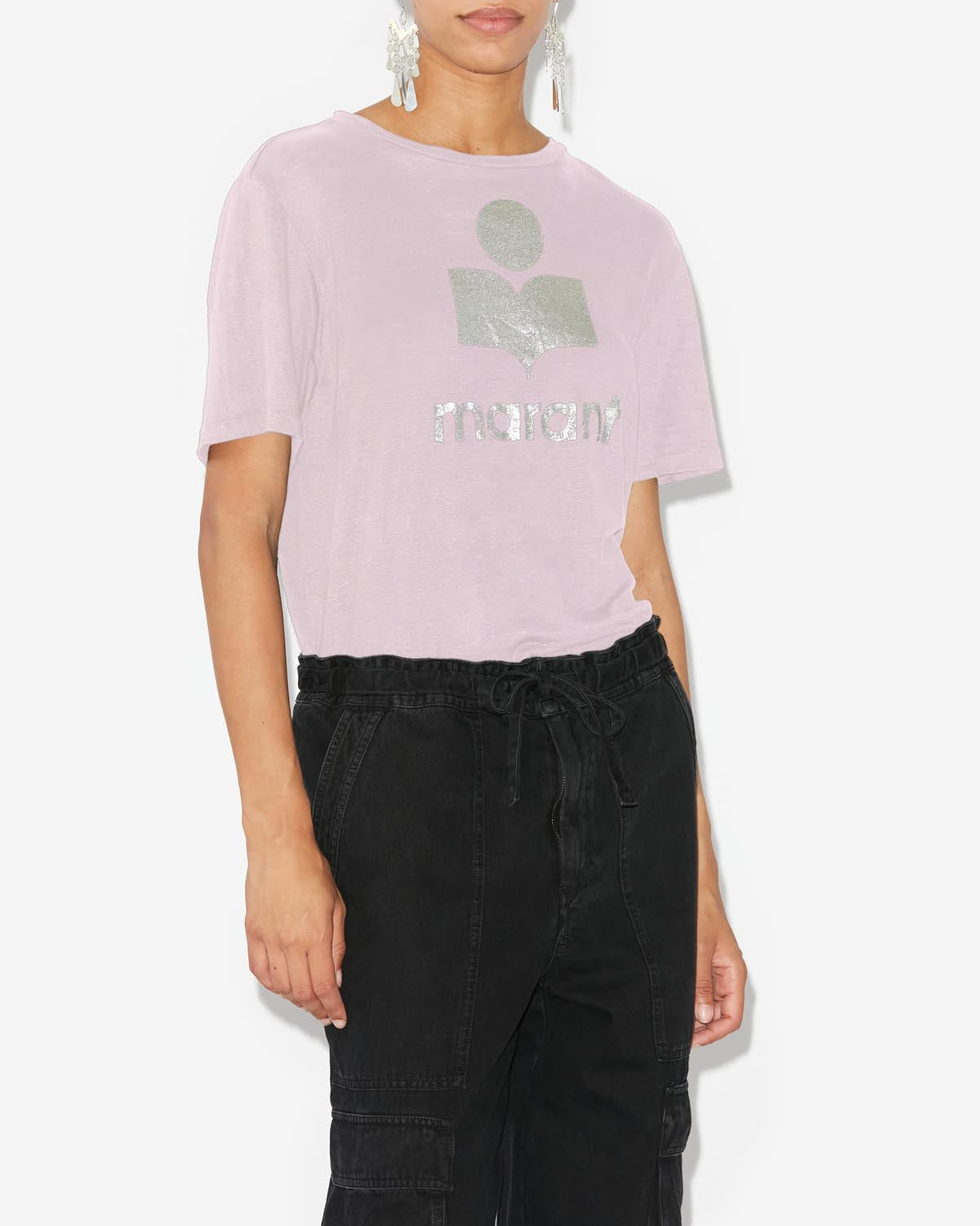 Zewel logo t-shirt Woman Pearl rose-silver 5