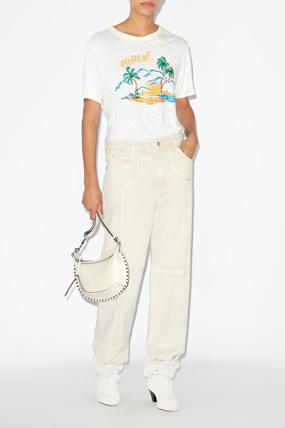 T-shirt a maniche corte con logo zewel - Bianco - Woman - 2