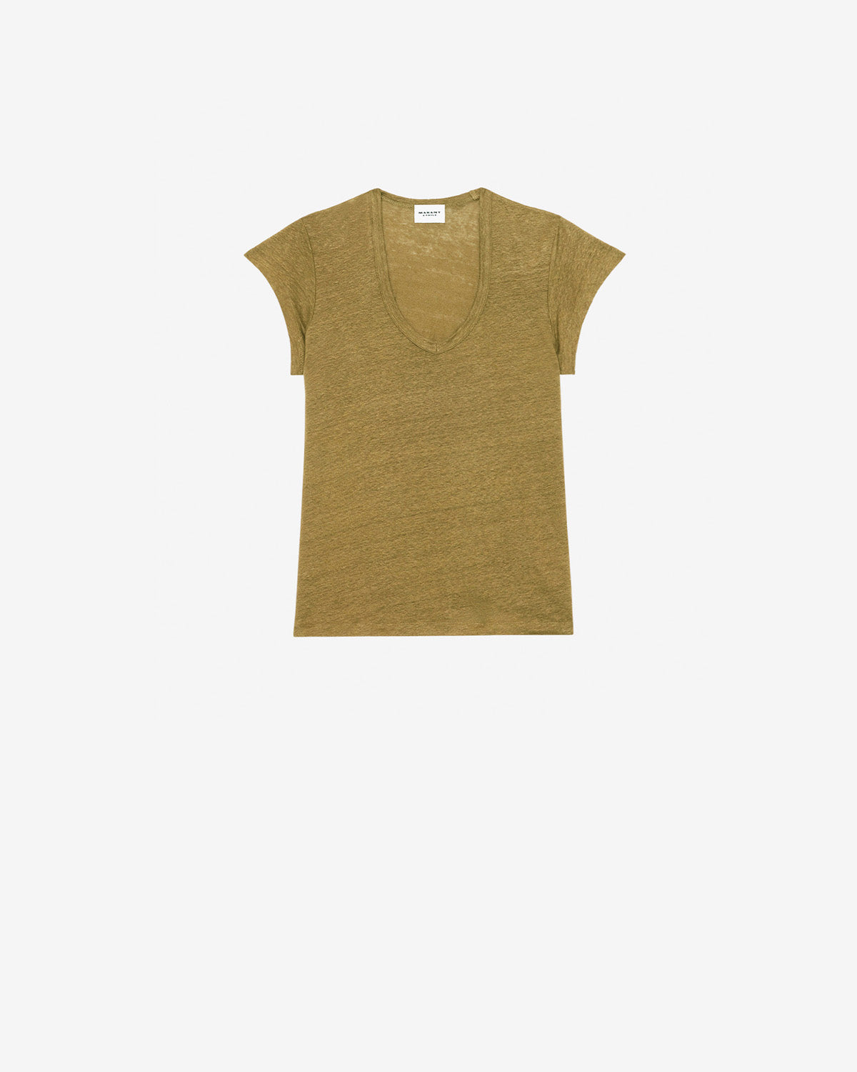 Zankou short-sleeve linen t-shirt - Khaki - Woman - 5