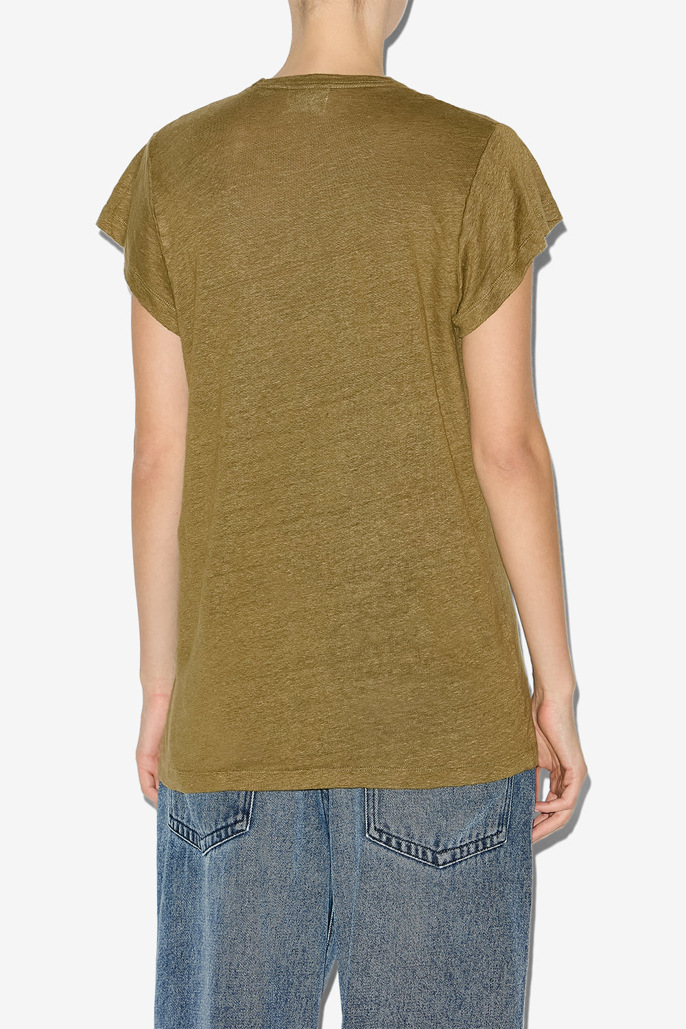 Zankou short-sleeve linen t-shirt - Khaki - Woman - 5