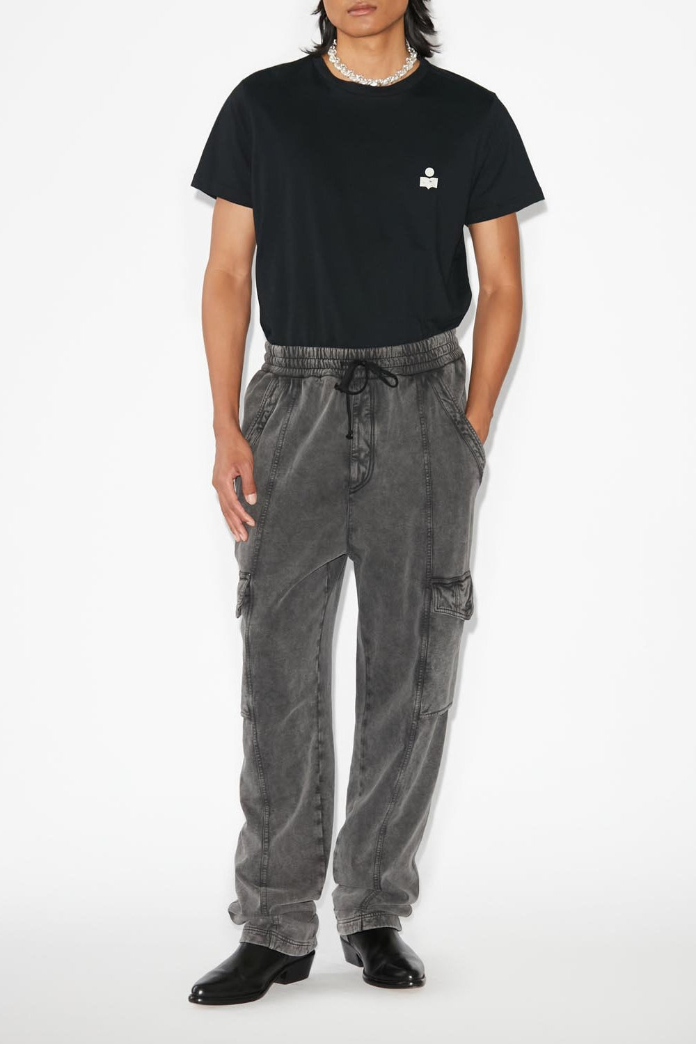 T-shirt zafferh - Noir et écru - Man - 2