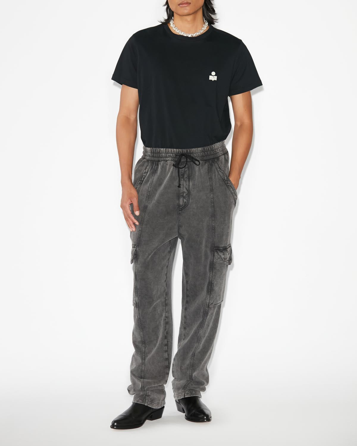 Zafferh tee-shirt - Black and ecru - Man - 1