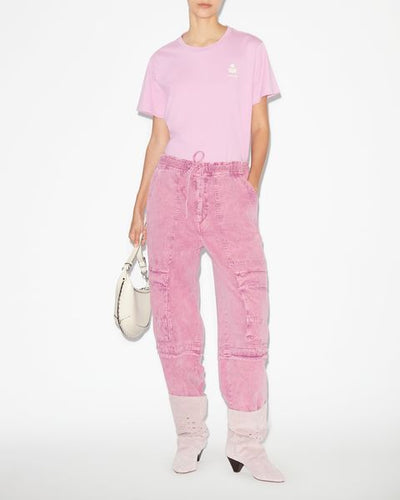 Aby t-shirt in cotone con logo - Rosa - Woman - 2