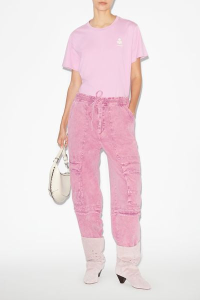 Aby t-shirt in cotone con logo - Rosa - Woman - 4