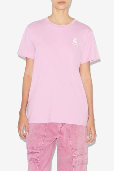 Aby t-shirt in cotone con logo - Rosa - Woman - 8