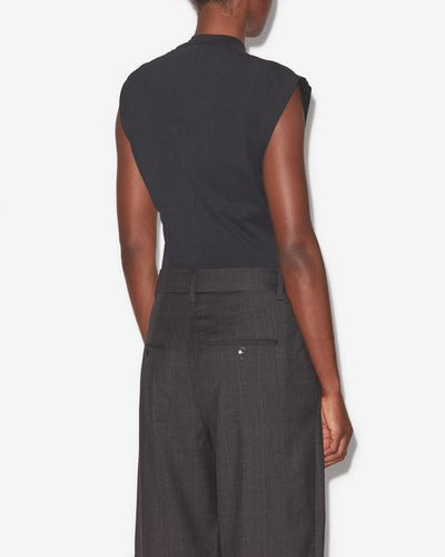 Nayda アシンメトリー 半袖tシャツ - 黒 - Woman - 7