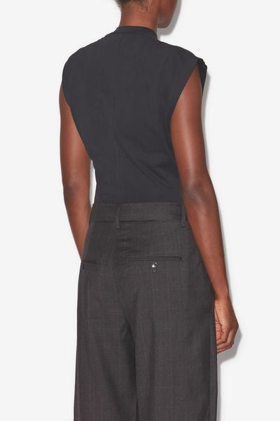 T-shirt asimmetrica a maniche corte nayda - Nero - Woman - 9