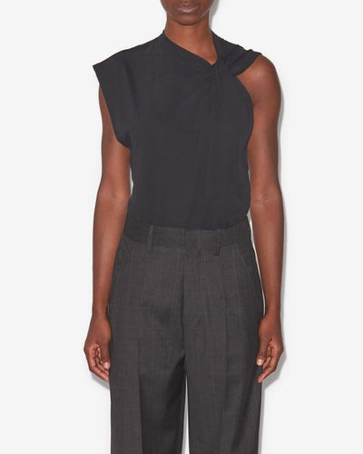 Nayda アシンメトリー 半袖tシャツ - 黒 - Woman - 5