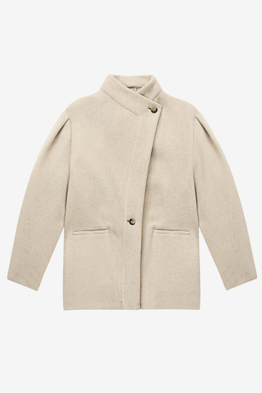 Chaqueta jabadi de mezcla de lana - Crudo - Woman - 1