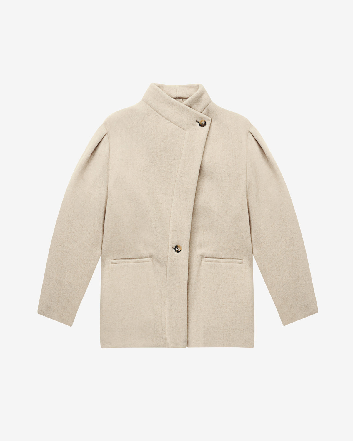 Chaqueta jabadi de mezcla de lana - Crudo - Woman - 4