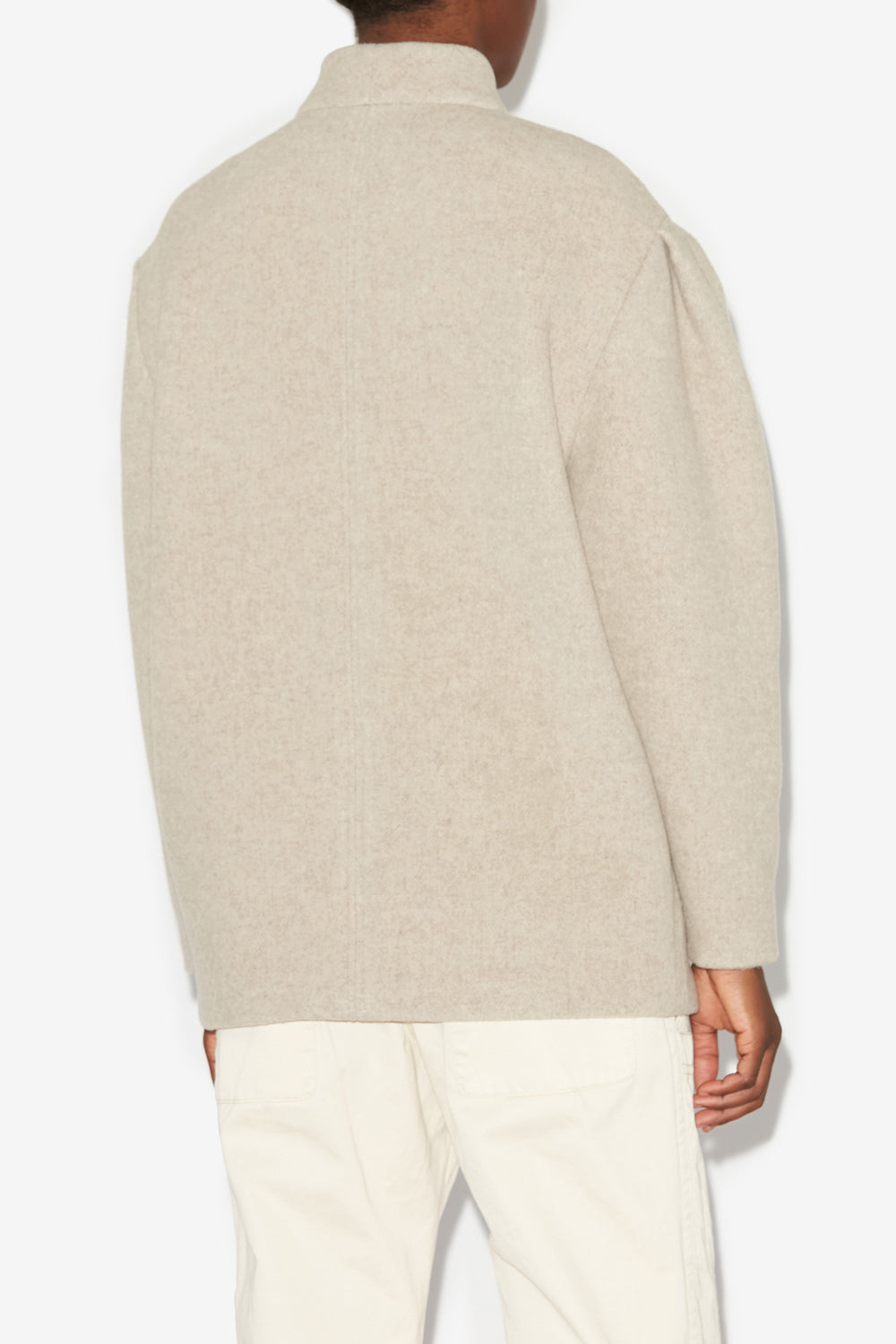 Chaqueta jabadi de mezcla de lana - Crudo - Woman - 4