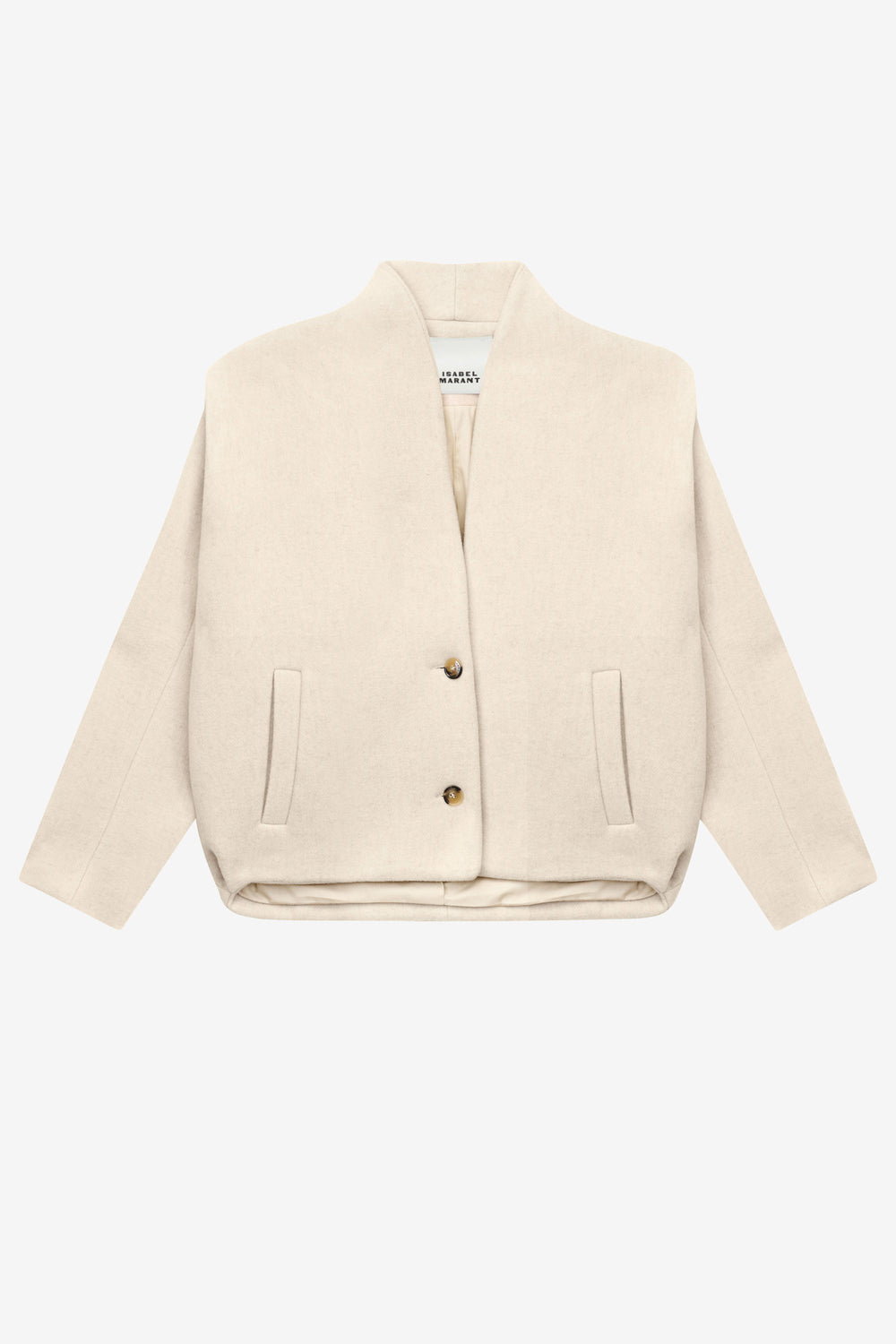 Chaqueta de traje de mezcla de lana drogo - Crudo - Woman - 1