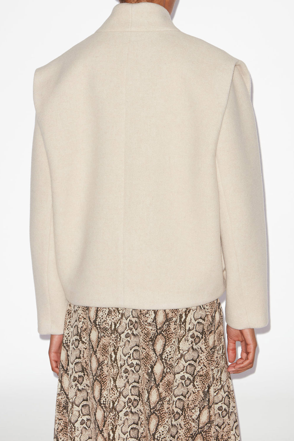 Chaqueta de traje de mezcla de lana drogo - Crudo - Woman - 5