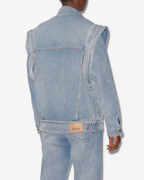 Harmon Jacket Woman ice blue | ISABEL MARANT Official online store
