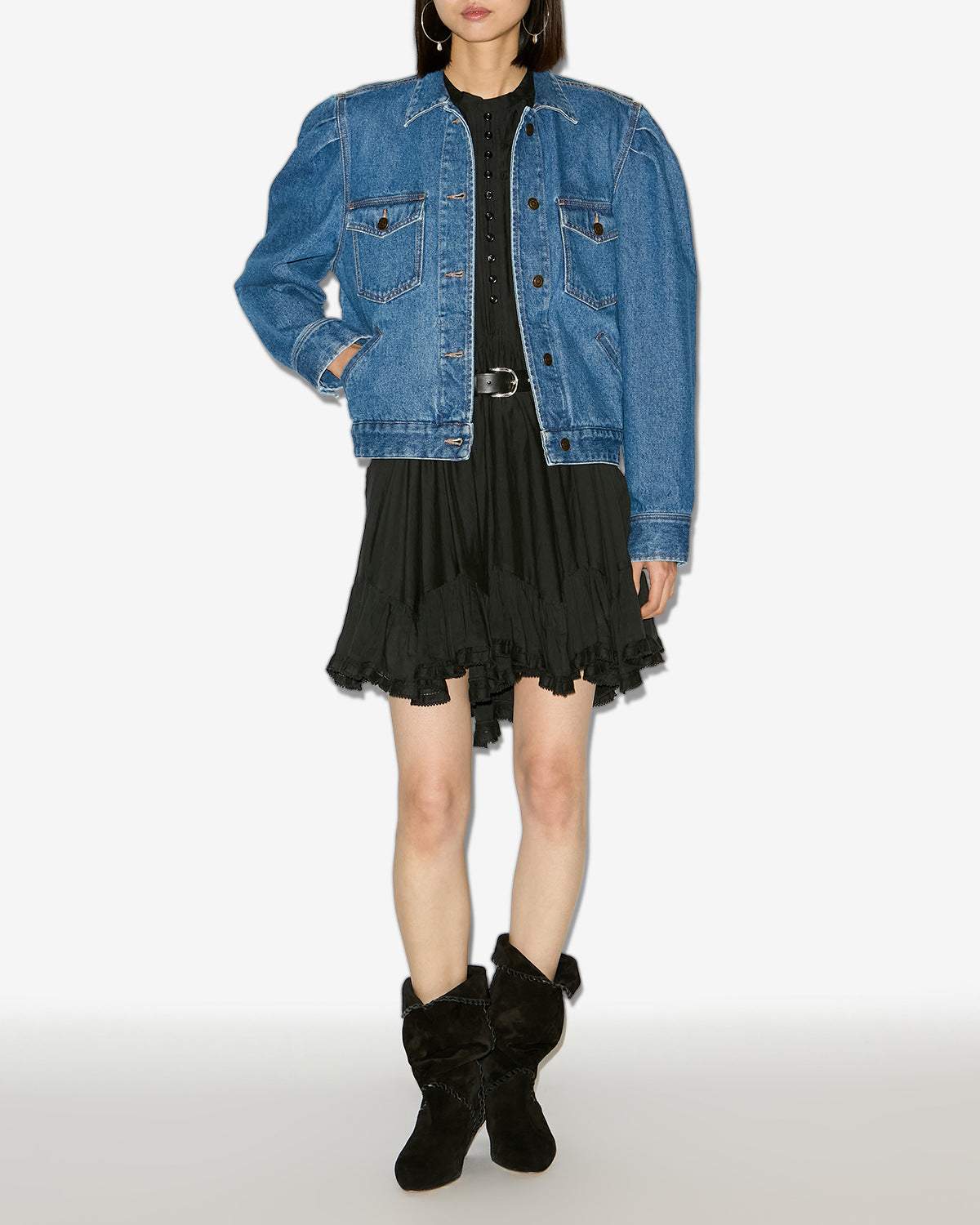 Nolinea denim workwear jacket - Blue - Woman - 1