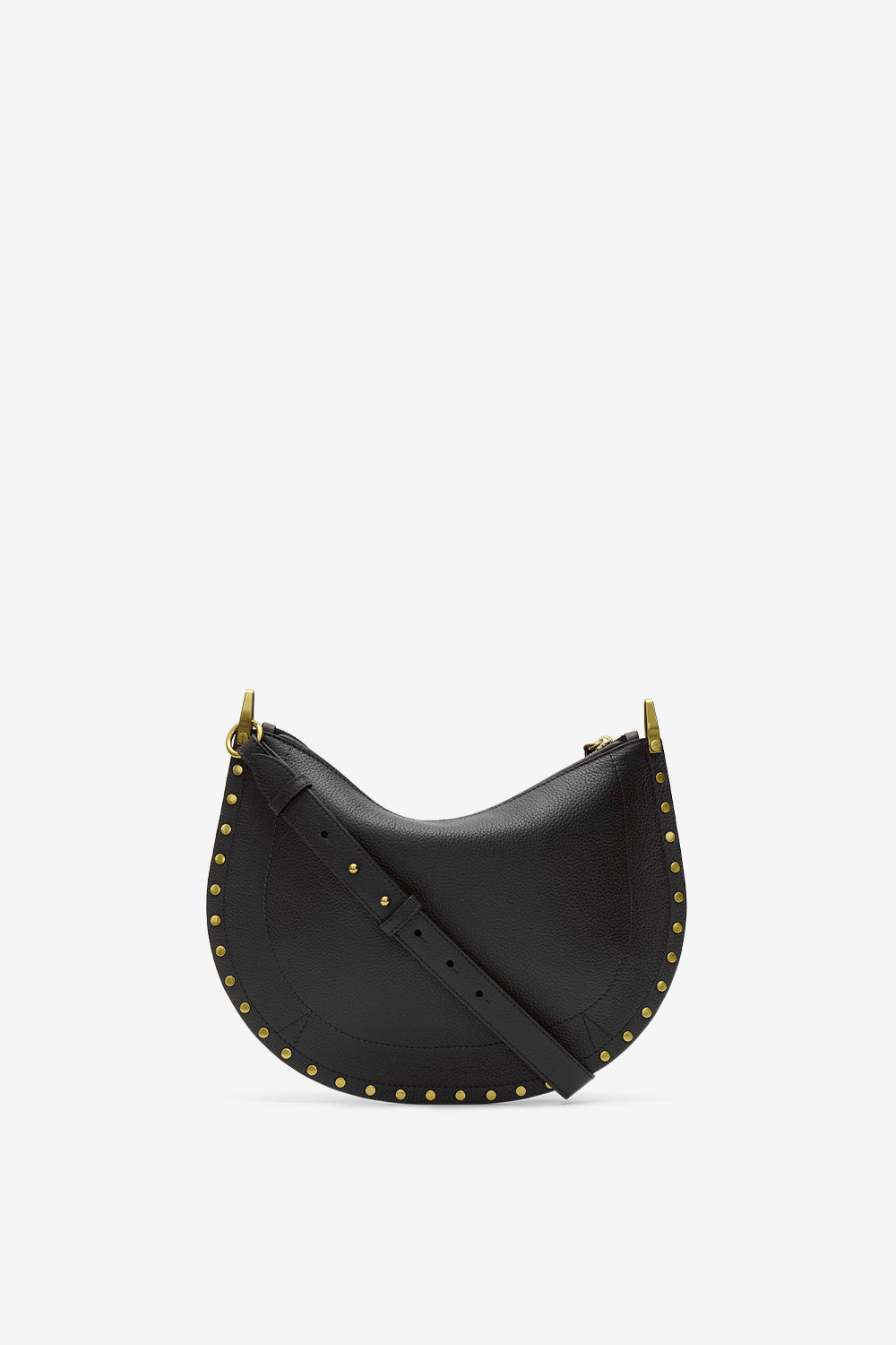 Bolso de mano oskan hobo soft zip de piel de becerro granulada - Negro - Woman - 3