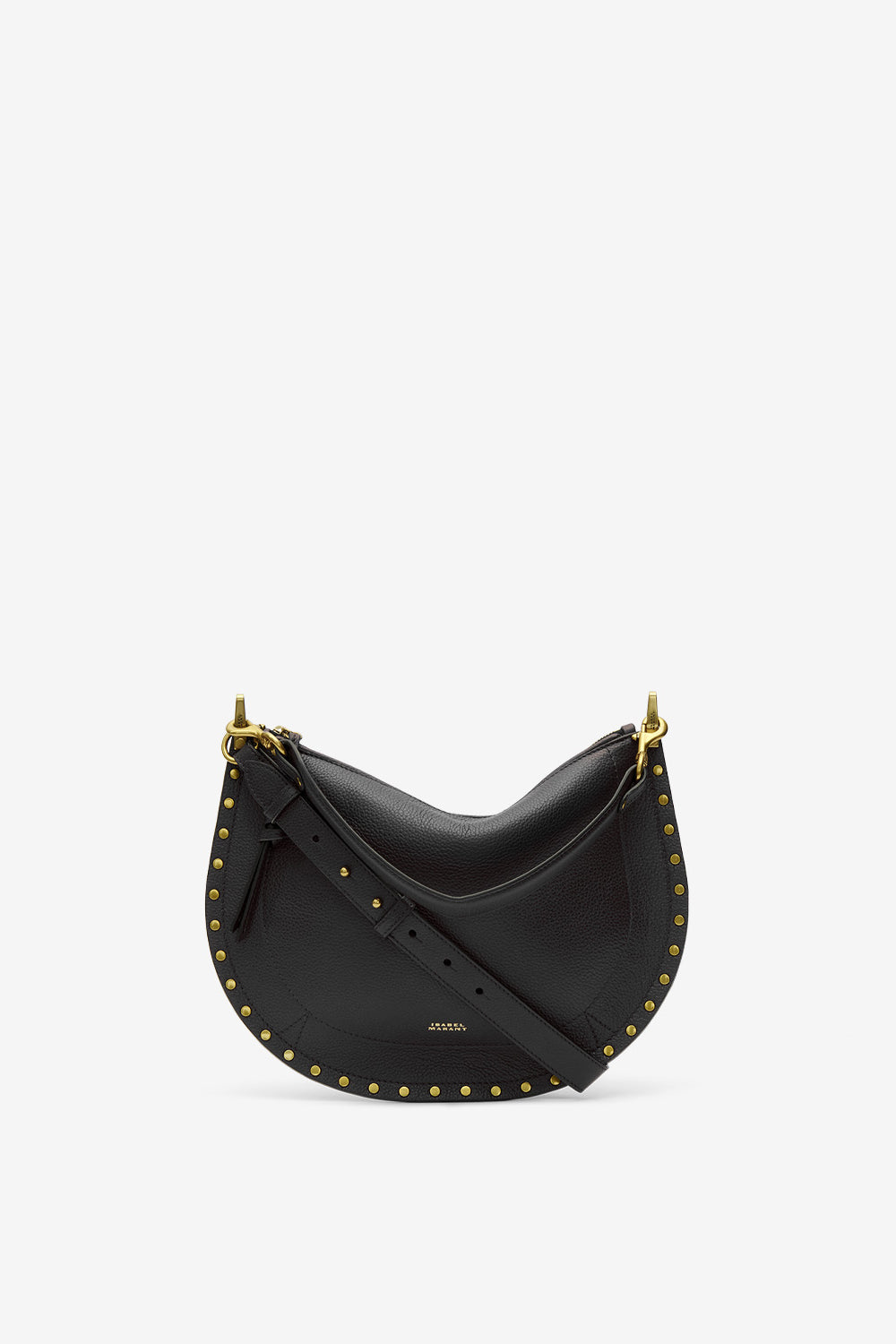 Bolso de mano oskan hobo soft zip de piel de becerro granulada - Negro - Woman - 1