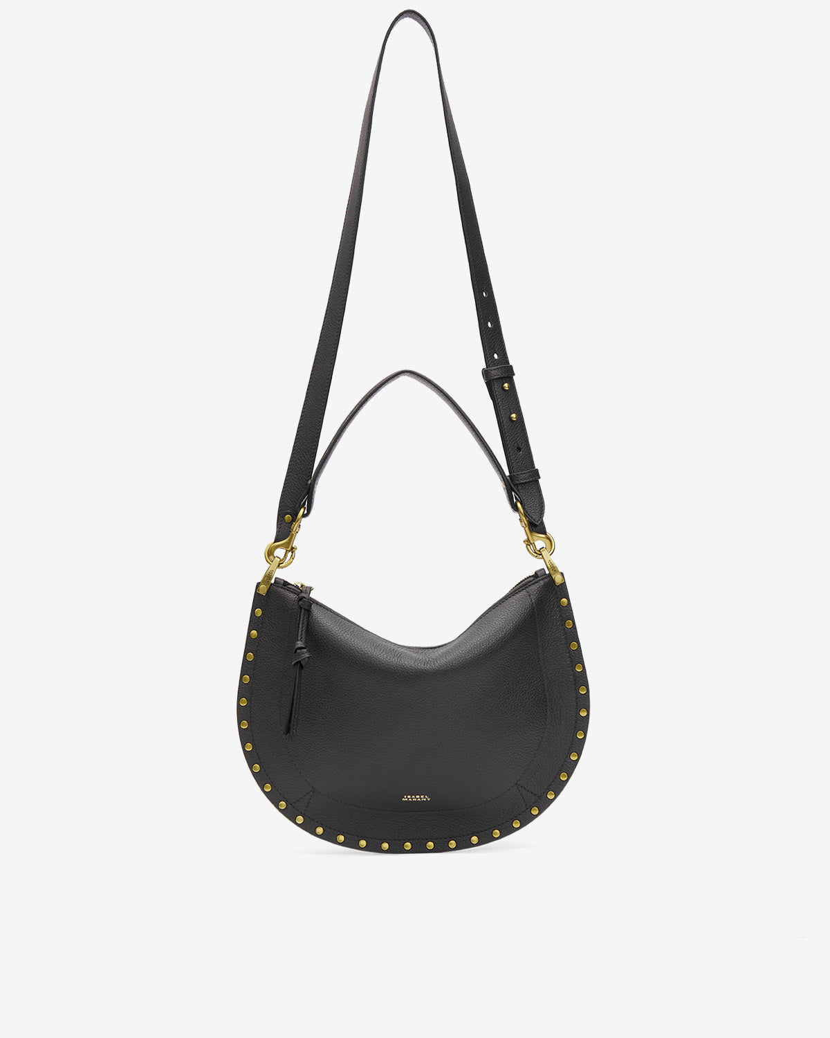 Bolso de mano oskan hobo soft zip de piel de becerro granulada - Negro - Woman - 6