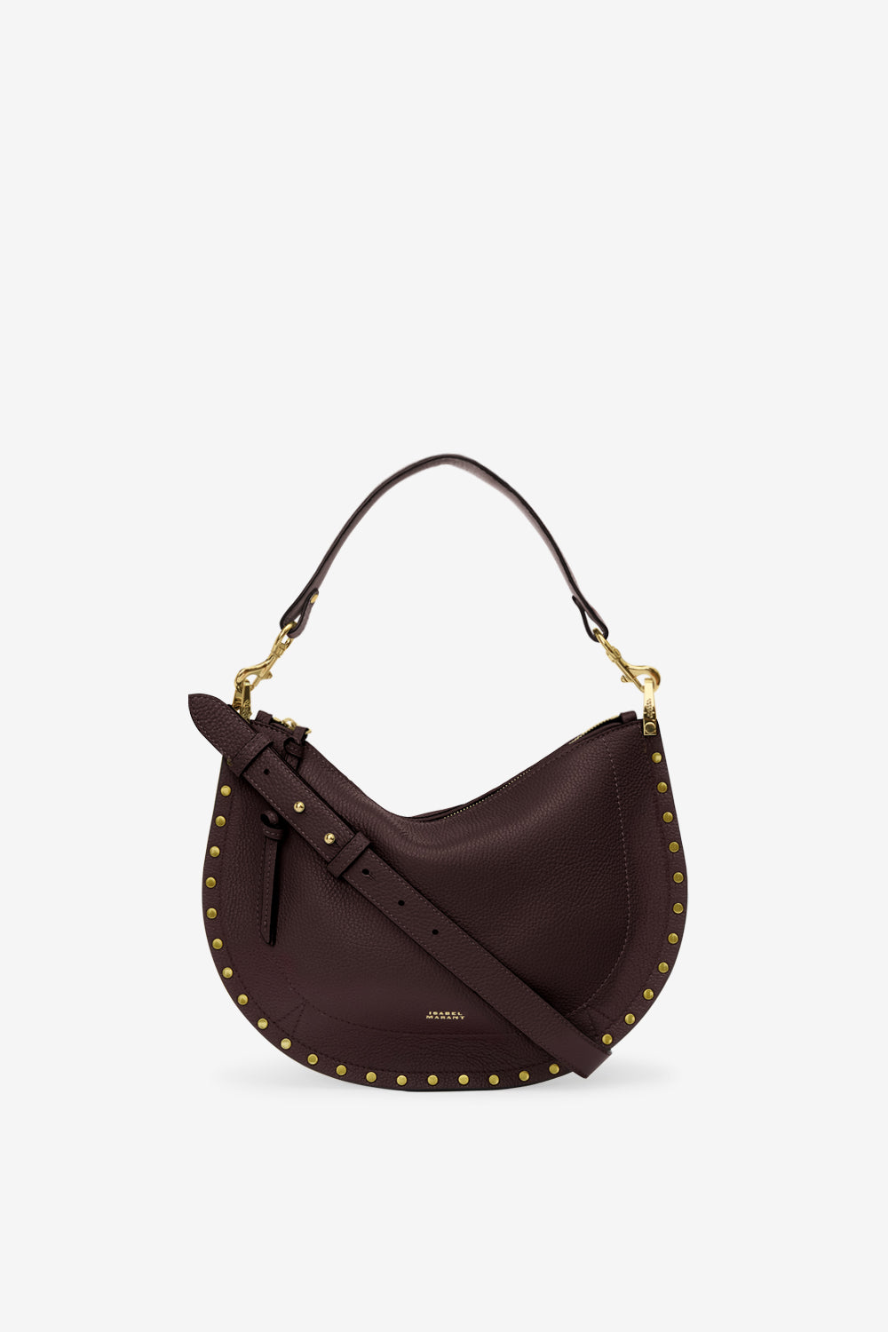 Schultertasche oskan soft zip aus leder - Bordeaux - Woman - 1
