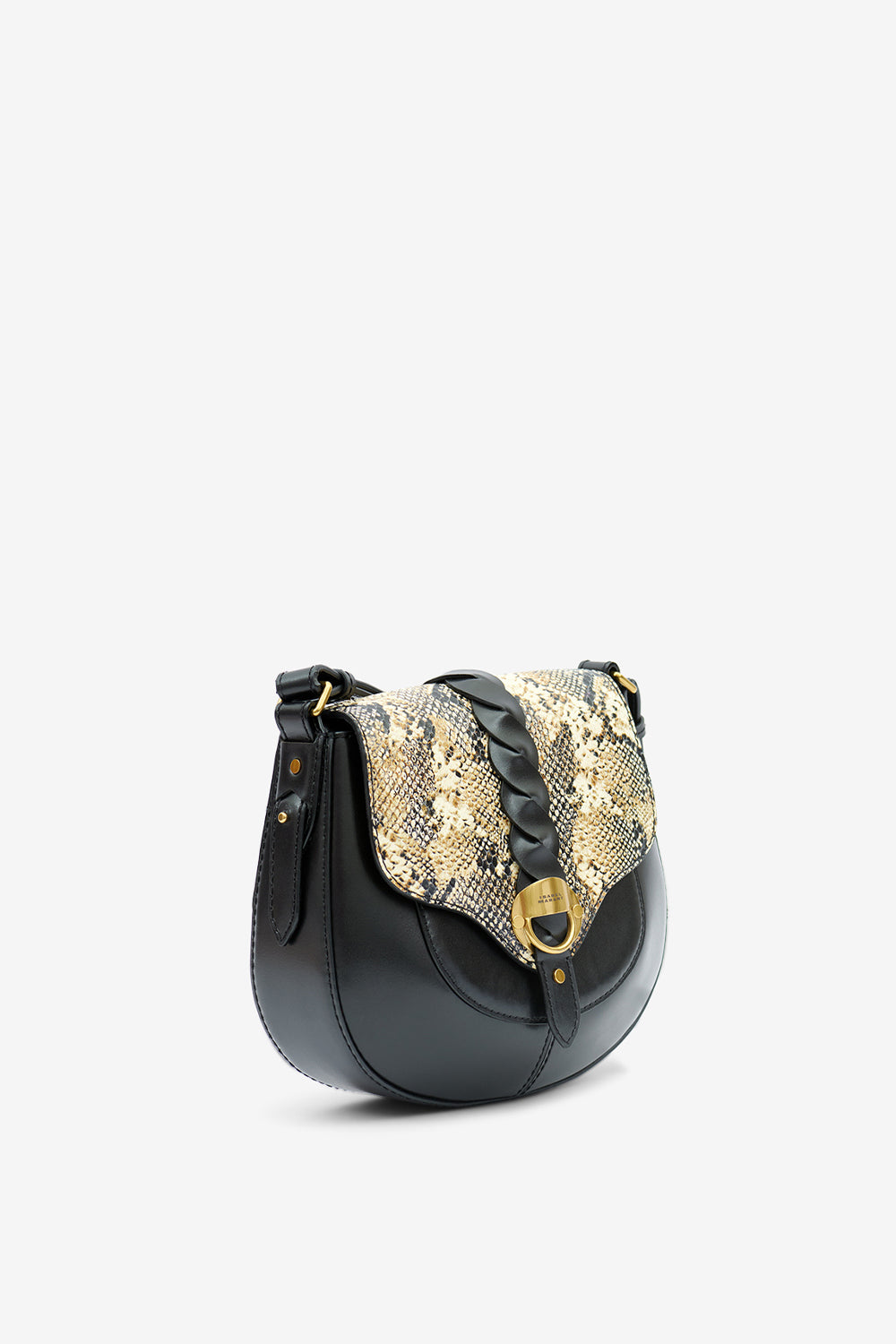 Altay 가죽 스몰 숄더백 - Black-beige - Woman - 5