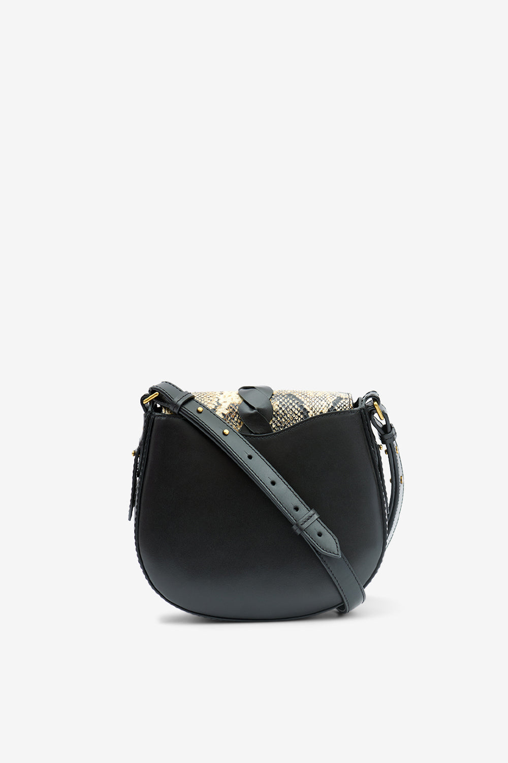 Altay 가죽 스몰 숄더백 - Black-beige - Woman - 3