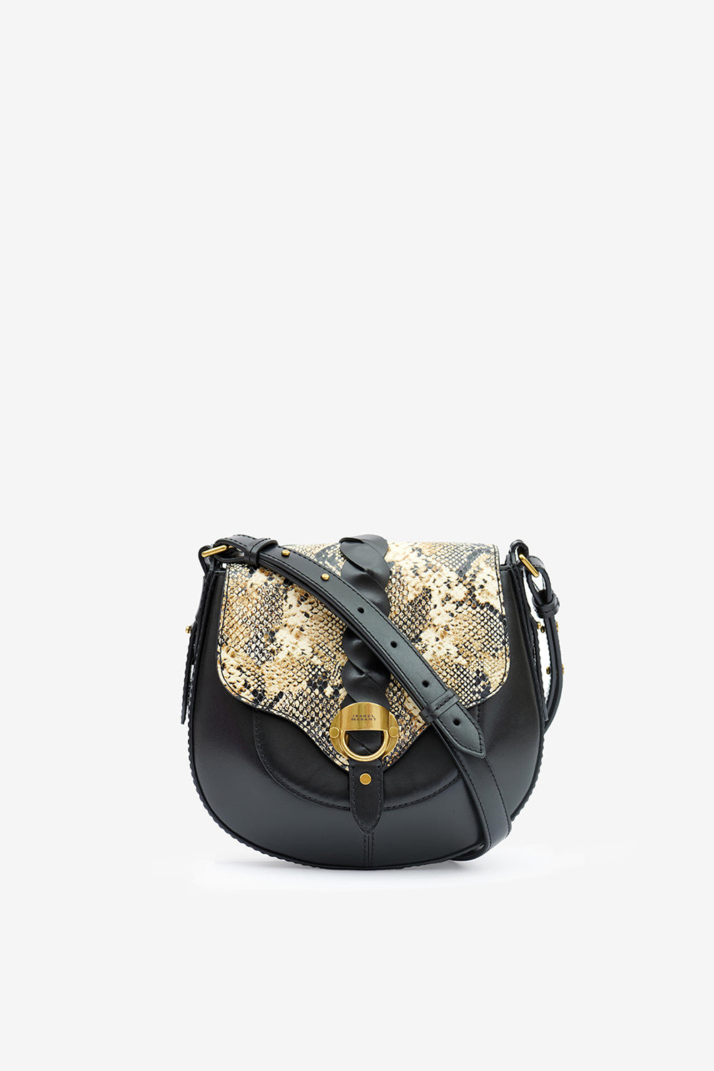 Altay 가죽 스몰 숄더백 - Black-beige - Woman - 1