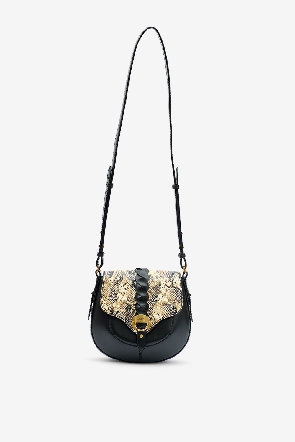Altay 가죽 스몰 숄더백 - Black-beige - Woman - 6
