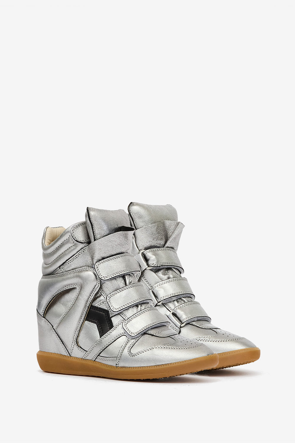 Bekett レザー プラットフォーム スニーカー - Gun metal - Woman - 3