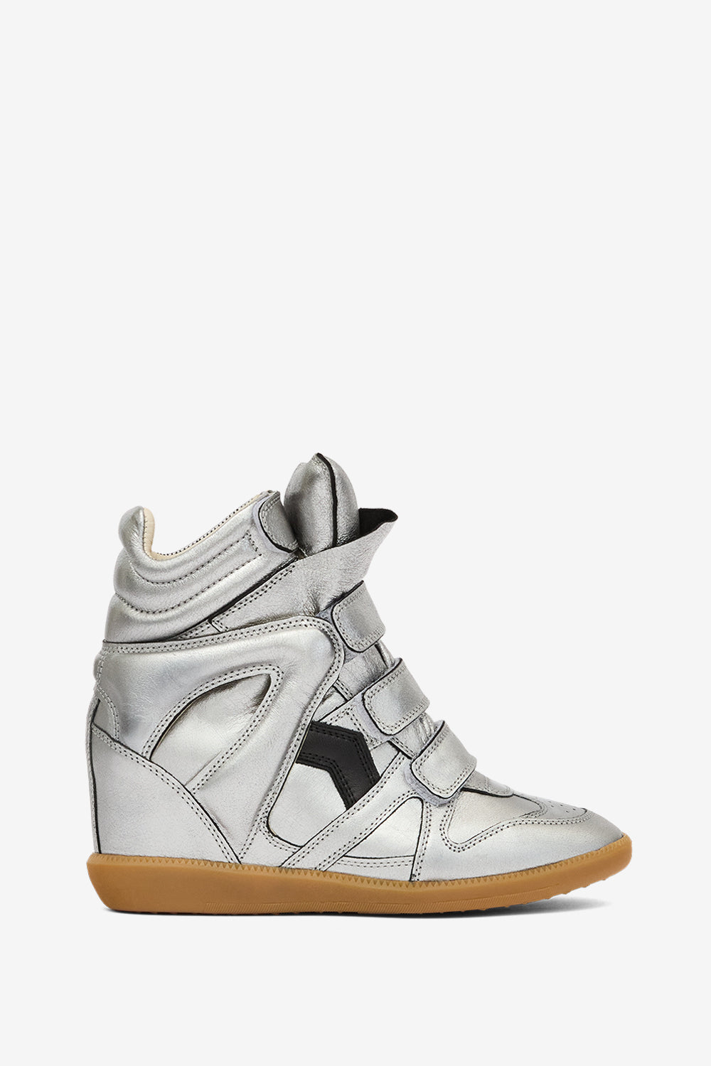 Bekett レザー プラットフォーム スニーカー - Gun metal - Woman - 1