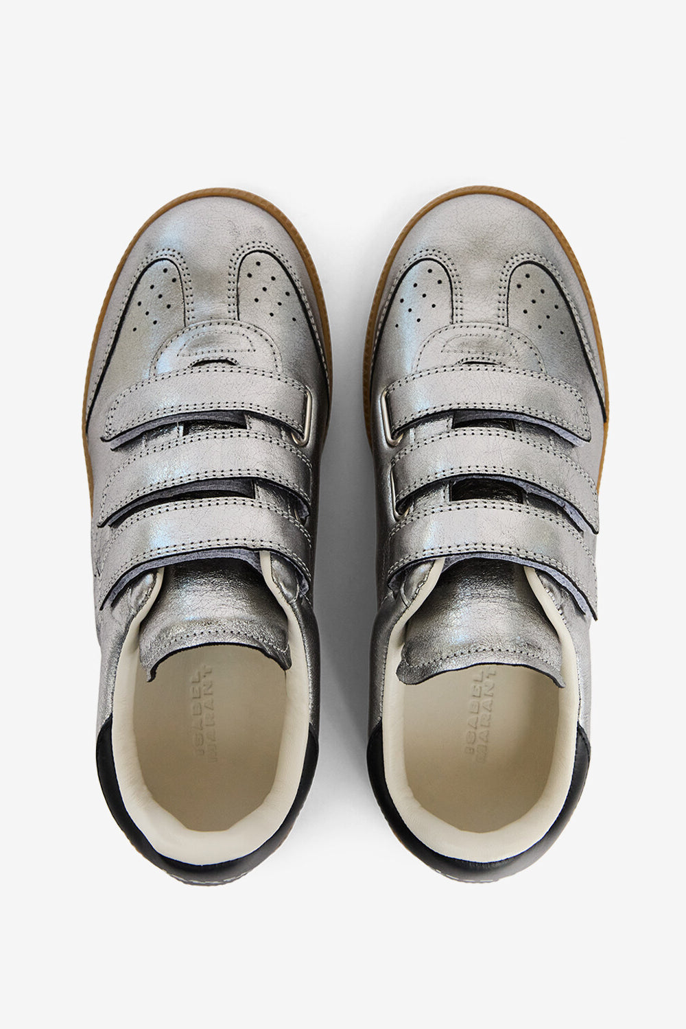 Sneakers beth basse in pelle - Gun metal - Woman - 4