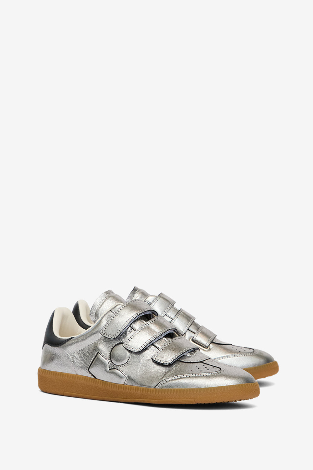 Sneakers beth basse in pelle - Gun metal - Woman - 3