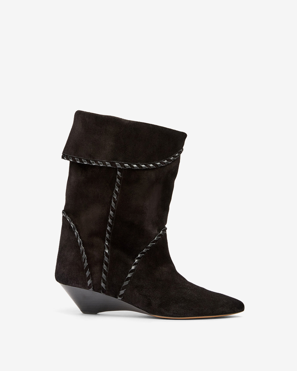 Boots edoa en cuir de veau velours - Noir - Woman - 1