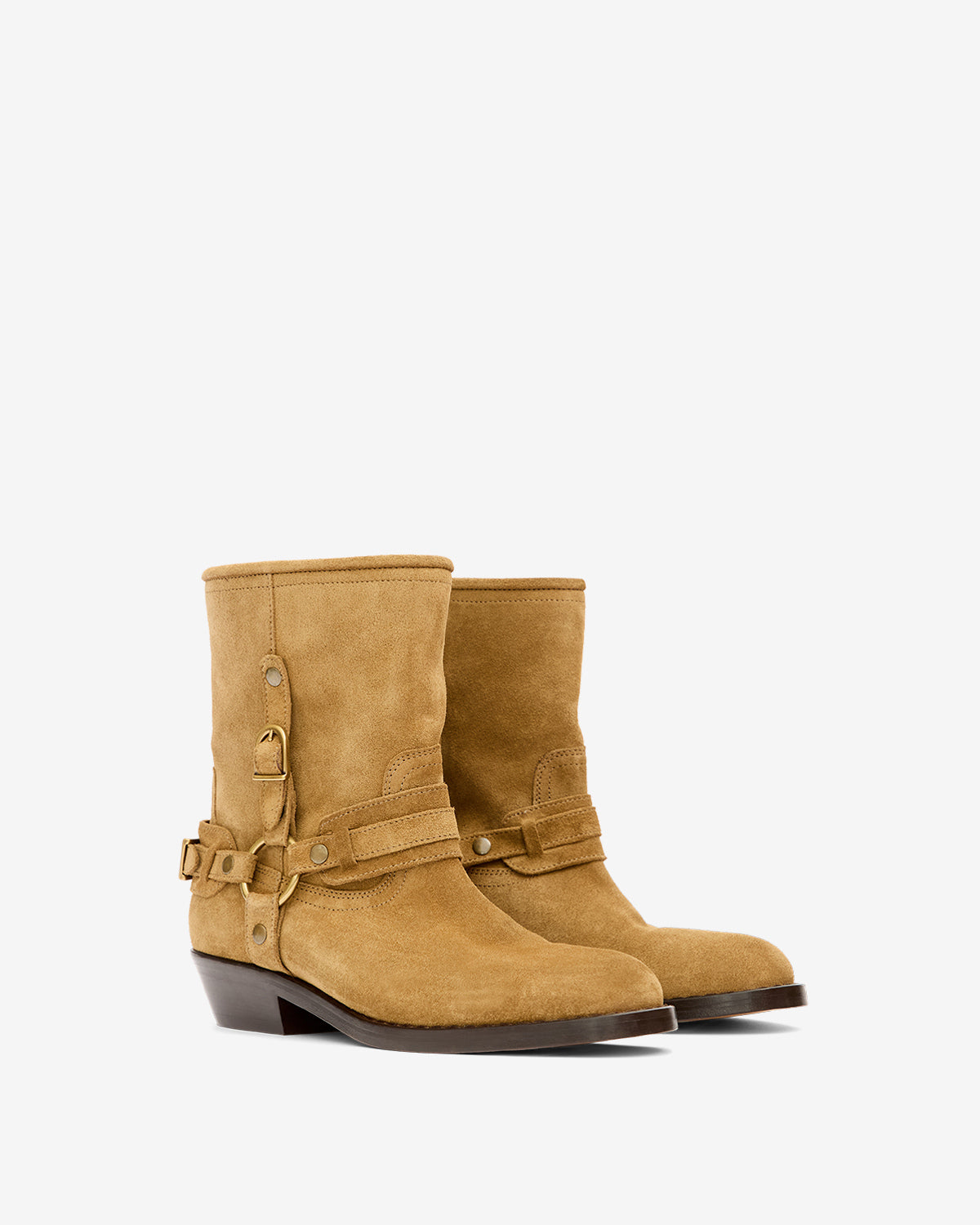 Stivali ildred in pelle di vitello scamosciata - Taupe - Woman - 3