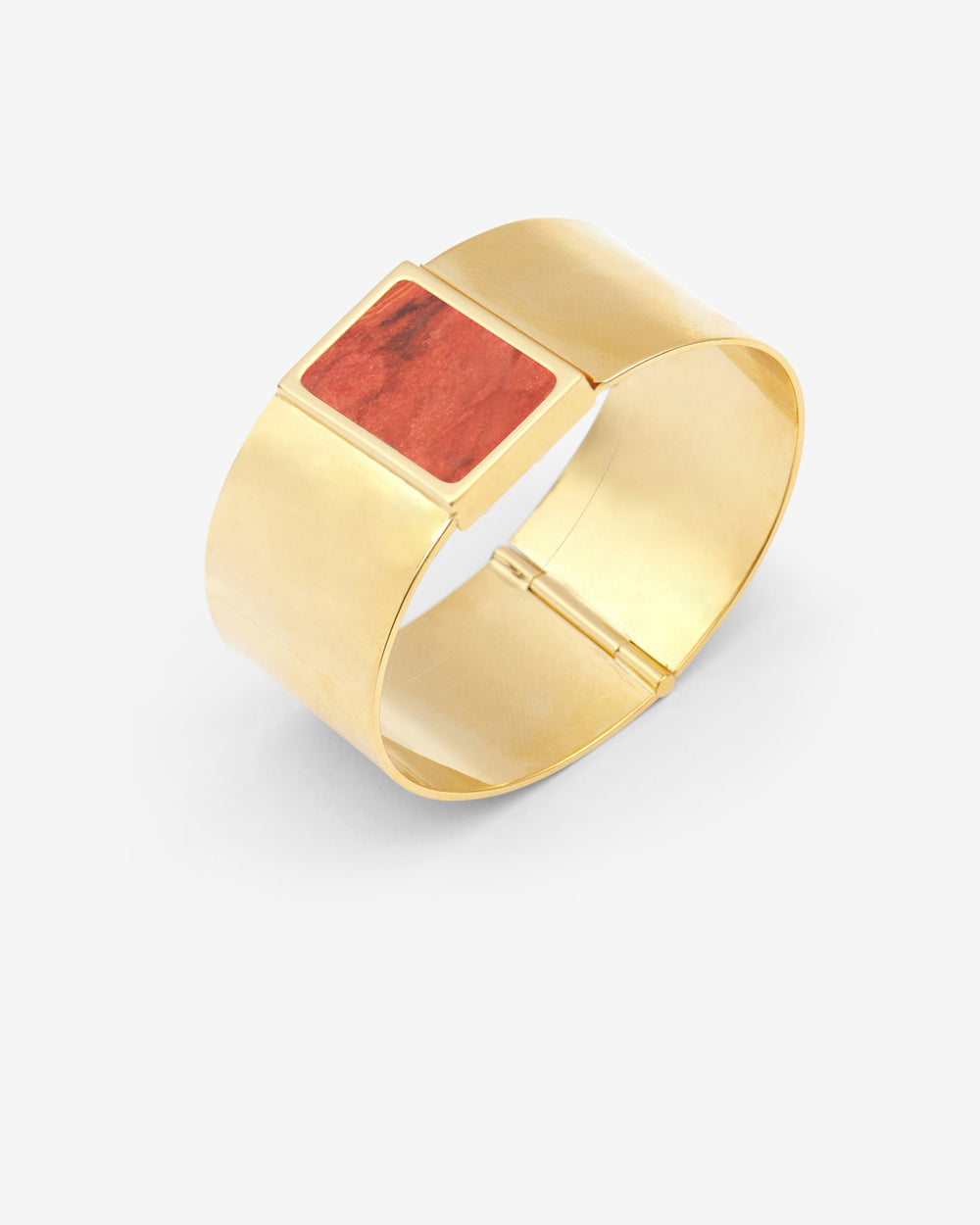 Manschettenarmband halona aus messing - Orange - Woman - 3