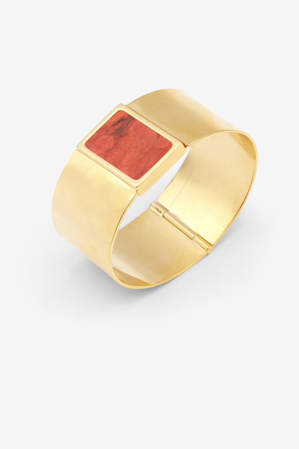 Manschettenarmband halona aus messing - Orange - Woman - 3