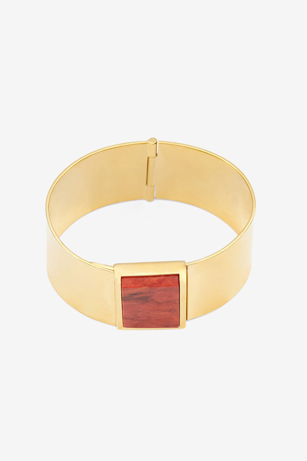 Manschettenarmband halona aus messing - Orange - Woman - 1
