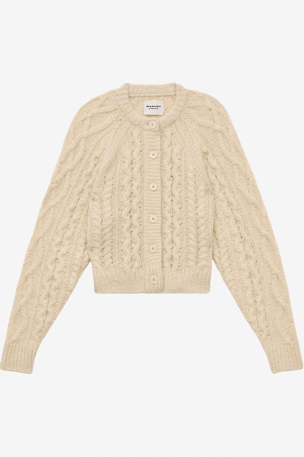 Strickjacke yara mit zopfmuster - Naturfarben - Woman - 1