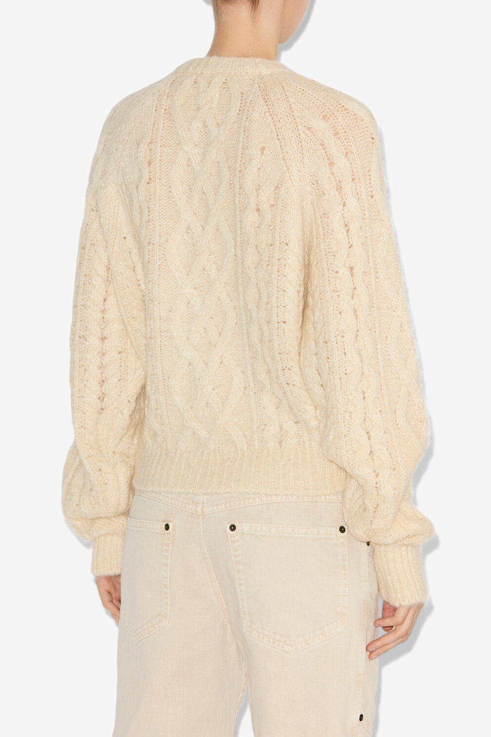 Strickjacke yara mit zopfmuster - Naturfarben - Woman - 5