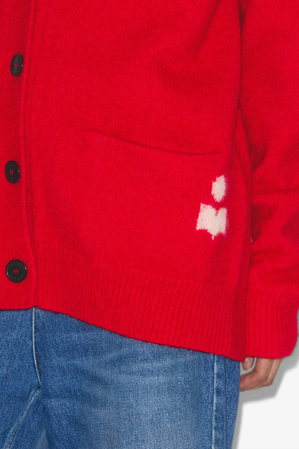Eborah baby alpaca cardigan - Red - Woman - 3