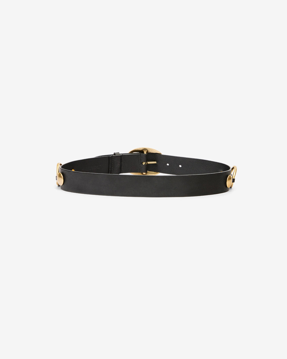 Ceinture dara en cuir et métal - Noir - Woman - 2