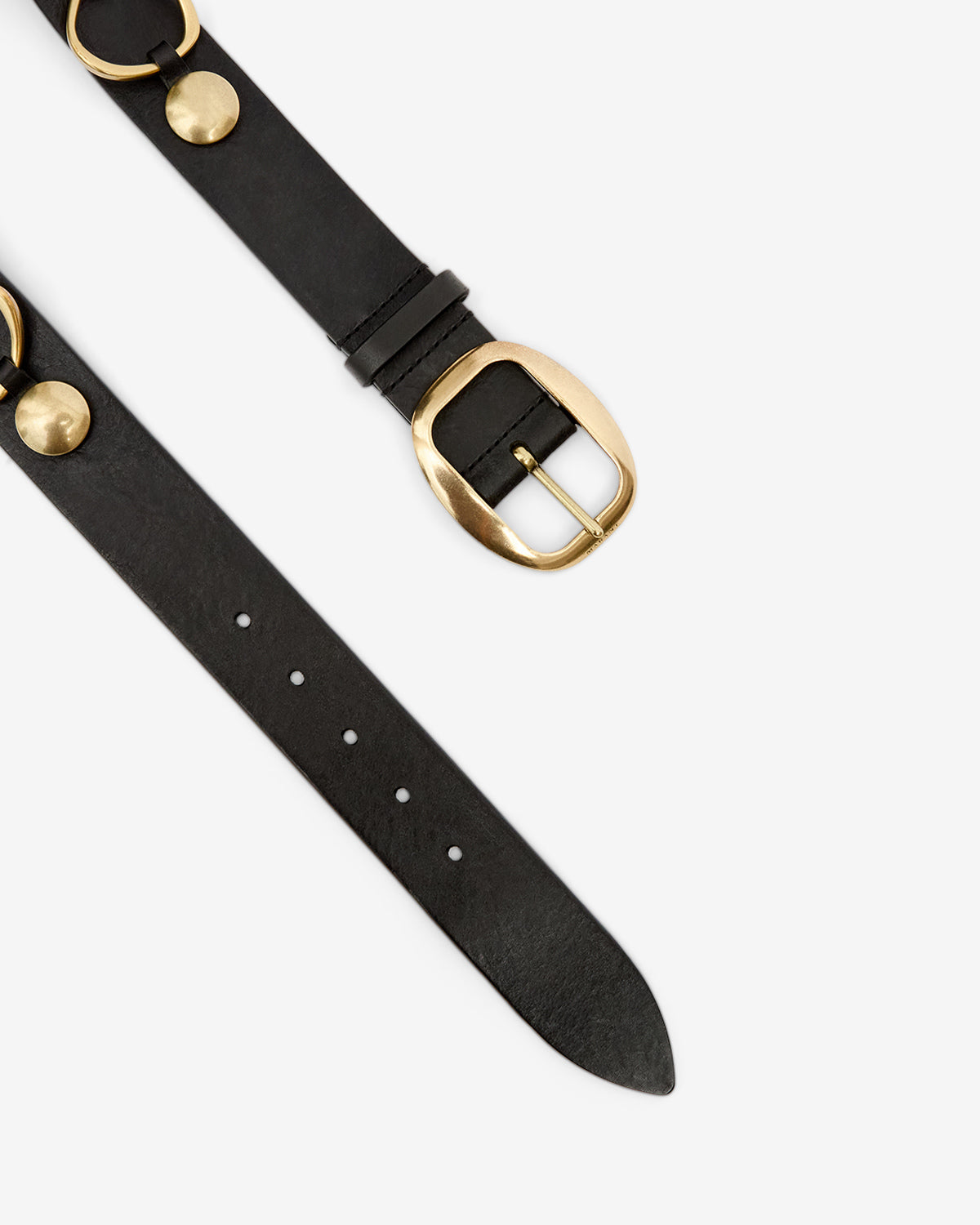 Ceinture dara en cuir et métal - Noir - Woman - 3