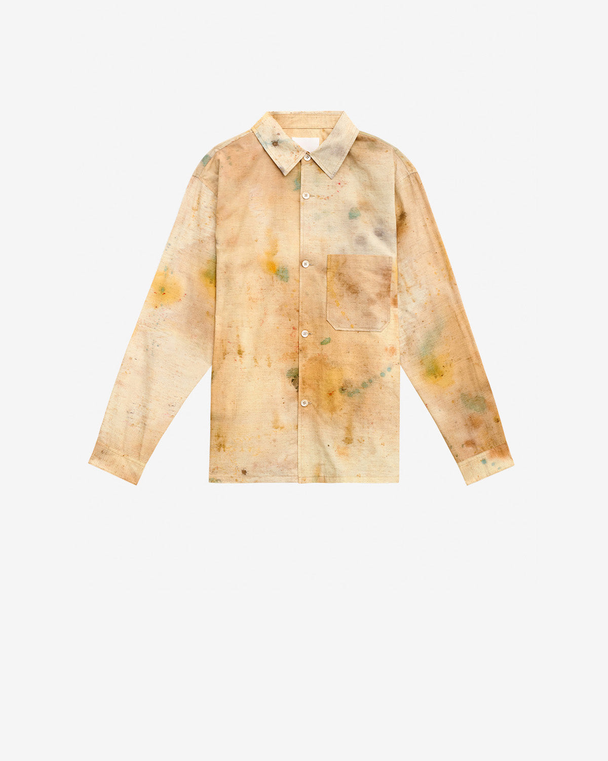 Hemd yacine aus bemalter baumwolle - Beige - Man - 5