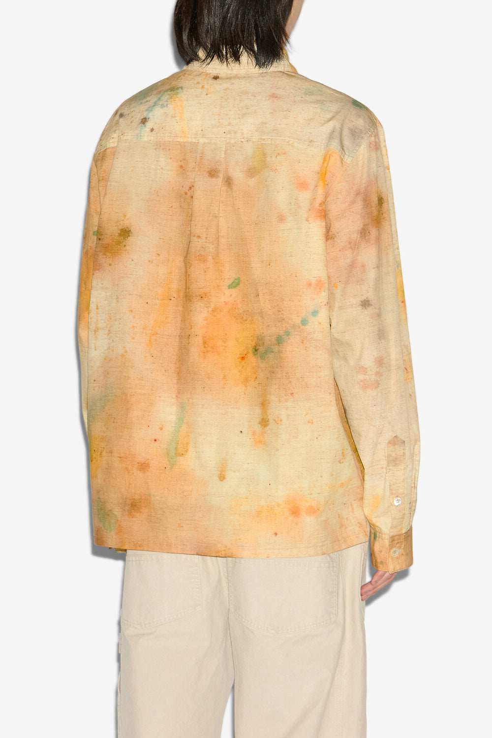 Hemd yacine aus bemalter baumwolle - Beige - Man - 5