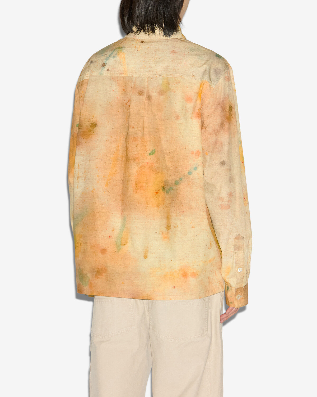 Hemd yacine aus bemalter baumwolle - Beige - Man - 4