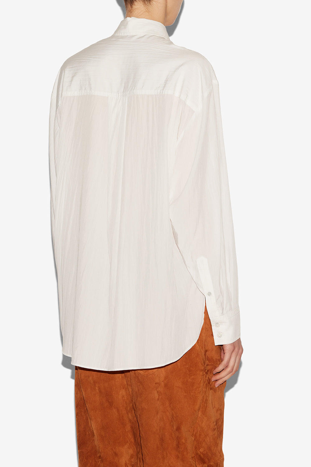 Hemd fabriza aus fließendem crêpestoff - Weiß - Woman - 5