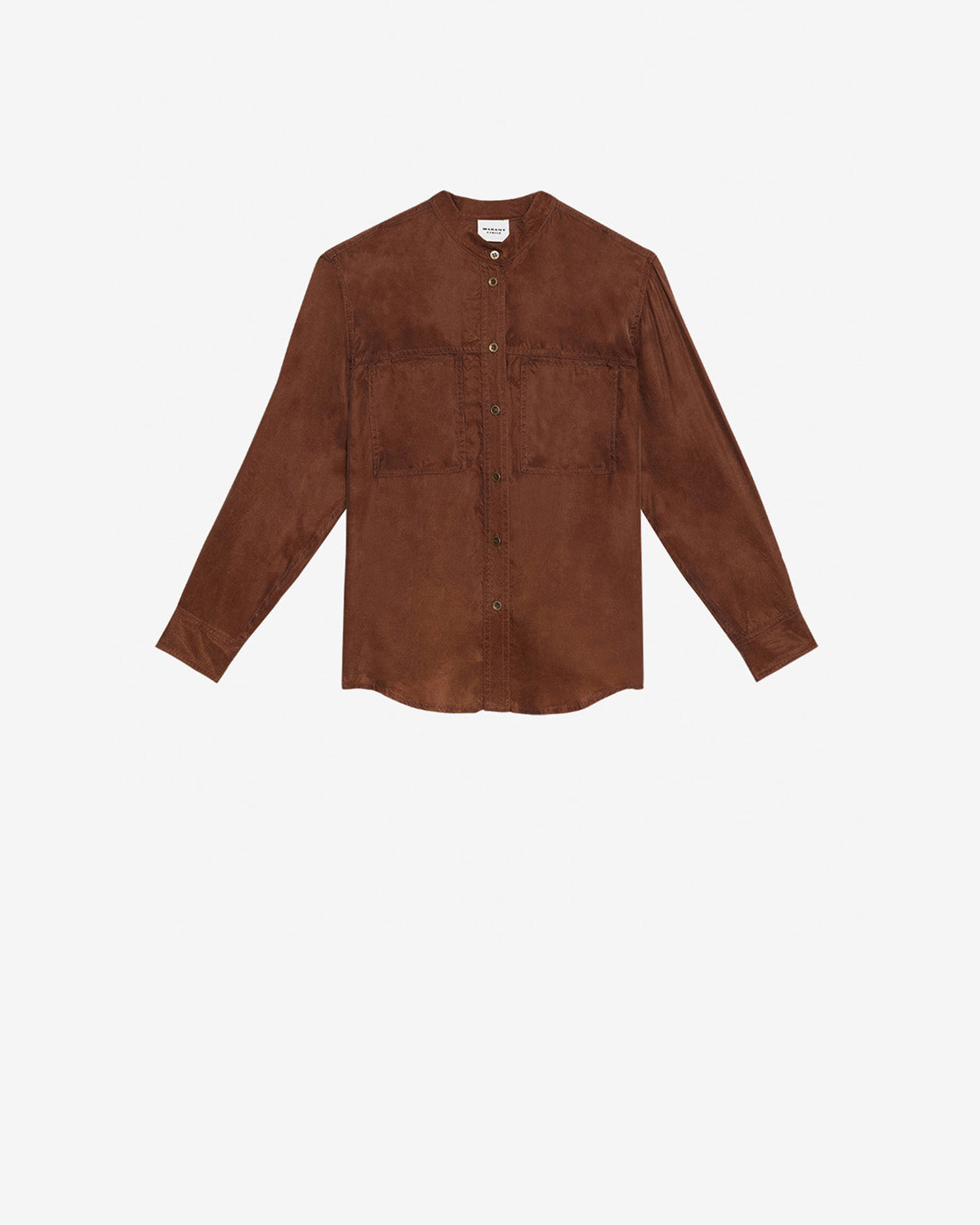 Camisa zetta de satén lavado - Tabacco - Woman - 4