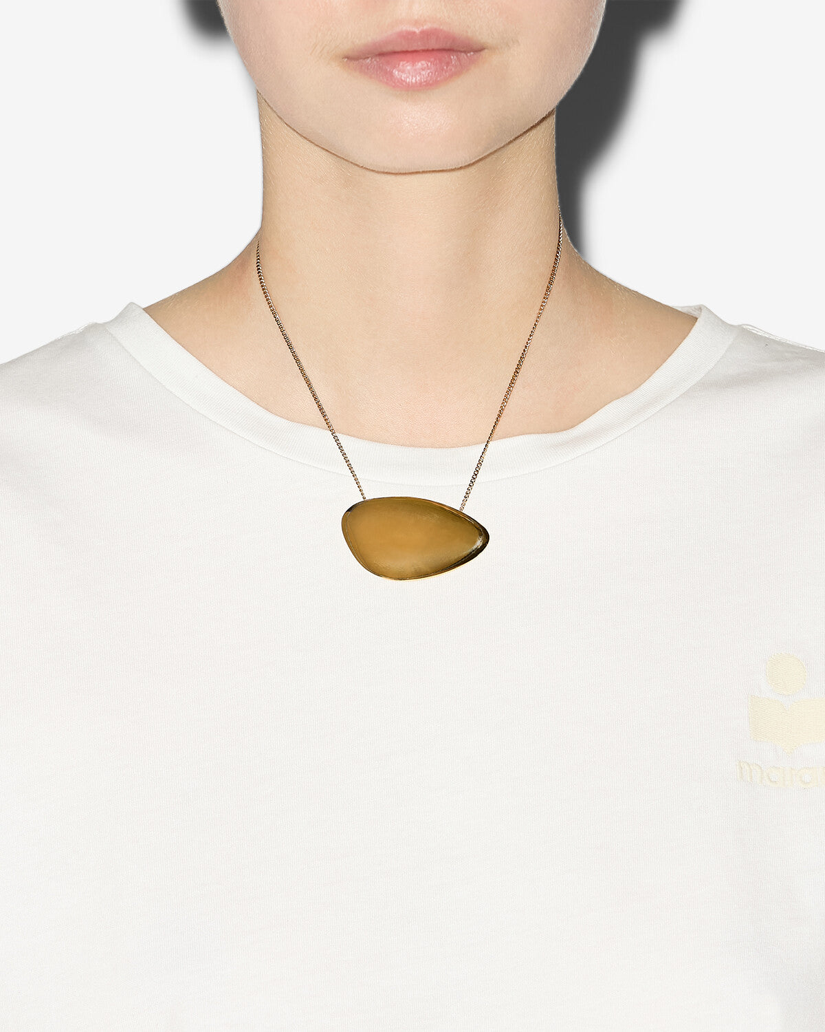 Ella gold-finish brass necklace - Gold - Woman - 2