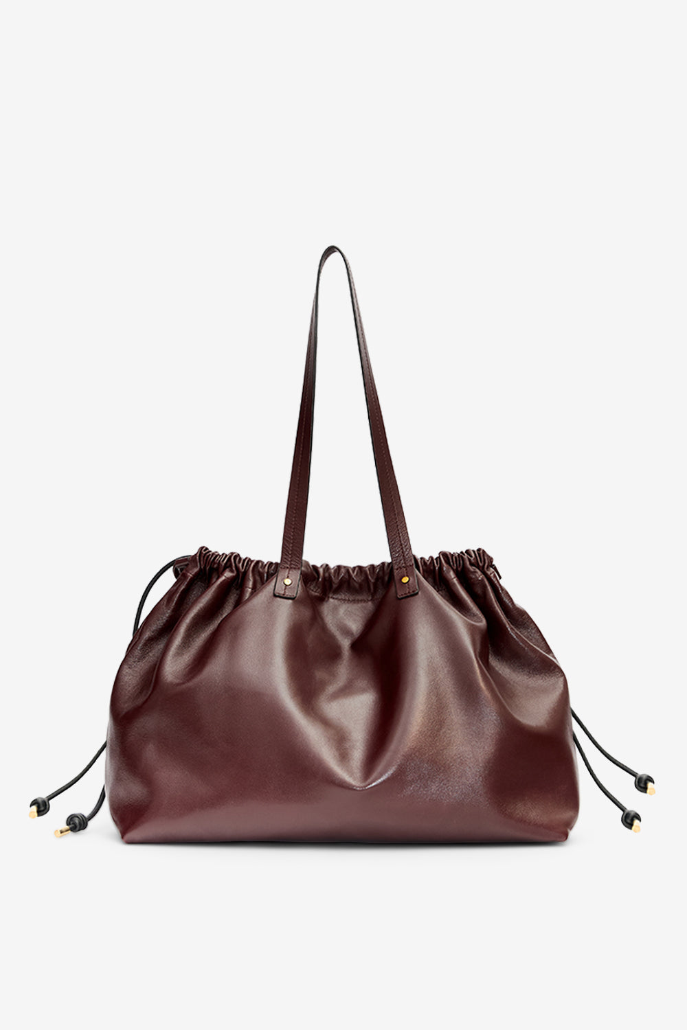 Sac cabas silven e/w en cuir brillant - Bordeaux - Woman - 2