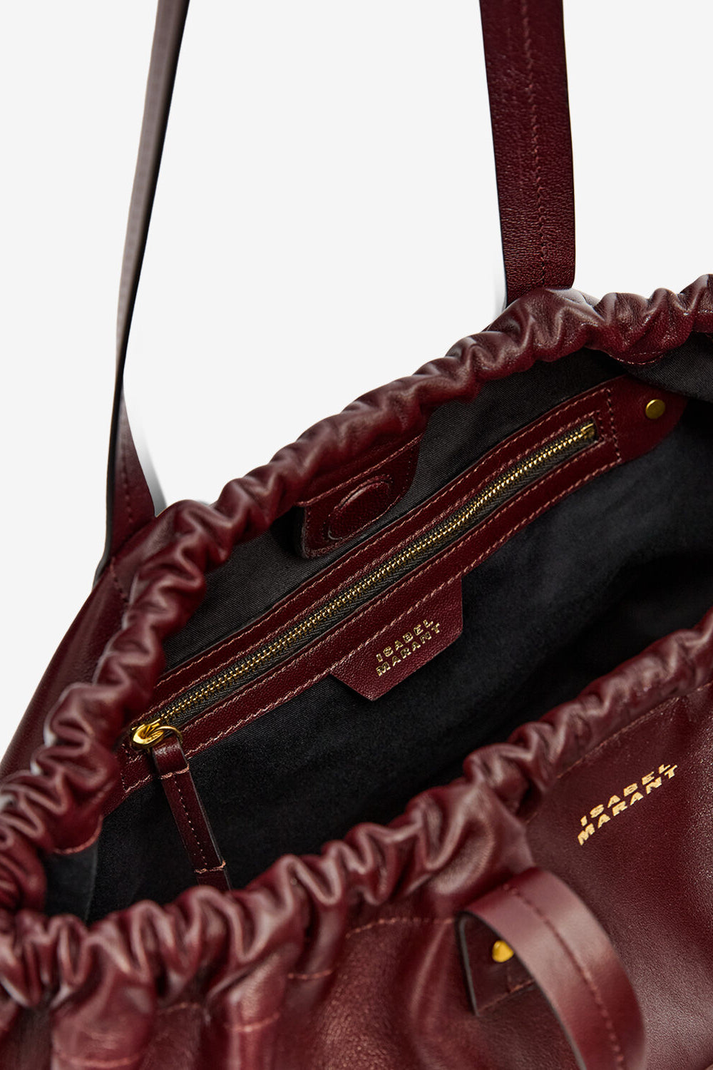 Sac cabas silven e/w en cuir brillant - Bordeaux - Woman - 3